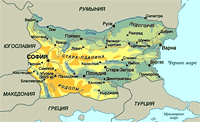 карта Болгарии