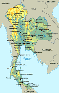 карта Тайланда