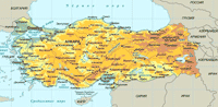 карта Турции