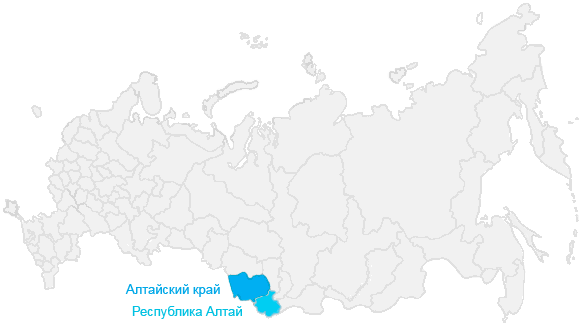 Алтай, карта России